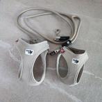 Curli Vest Beige Clasp Air-Mesh Hondentuigjes XS + S + Riem, Dieren en Toebehoren, Ophalen of Verzenden, Gebruikt, Hondenriem