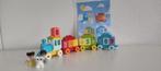 Duplo - Trein met cijfers incl. twee poppetjes en hond, Ophalen, Zo goed als nieuw, Complete set, Duplo