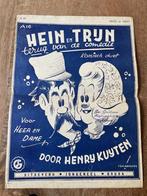 Liedblad Hein en Trijn (1947) - Tekening Tom Manders (Dorus), Ophalen of Verzenden, Zo goed als nieuw, 1940 tot 1960, Prent
