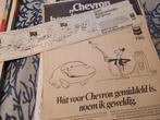reclame CHEVRON PICHA Jean-Paul Walravens set 70s, Verzamelen, Merken en Reclamevoorwerpen, Verzenden, Gebruikt