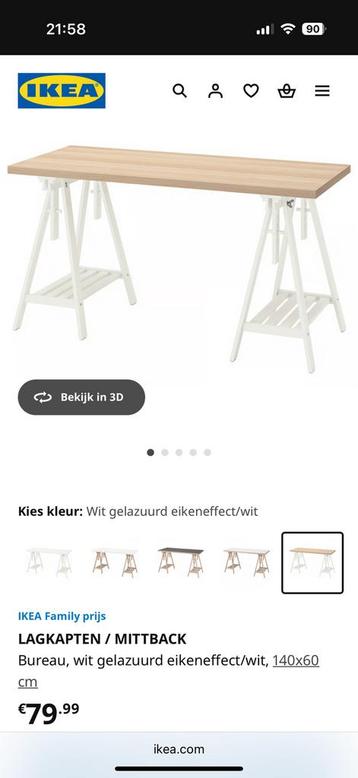 IKEA bureau met bureau stoel