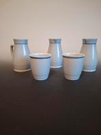 Vintage Lilien Porzellan Daisy Lasurblau 5-delige set (MINT), Overige typen, Ophalen of Verzenden, Zo goed als nieuw, Overige stijlen