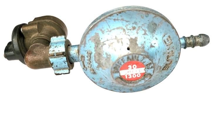 vintage verzamelobject gasdrukregelaar voor butaangasflessen, Caravans en Kamperen, Kampeeraccessoires, Gebruikt, Ophalen of Verzenden