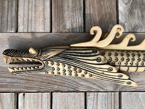 Bijzondere blaaspijp uit Indonesië - lengte ca. 98 cm, Antiek en Kunst, Kunst | Niet-Westerse kunst, Ophalen