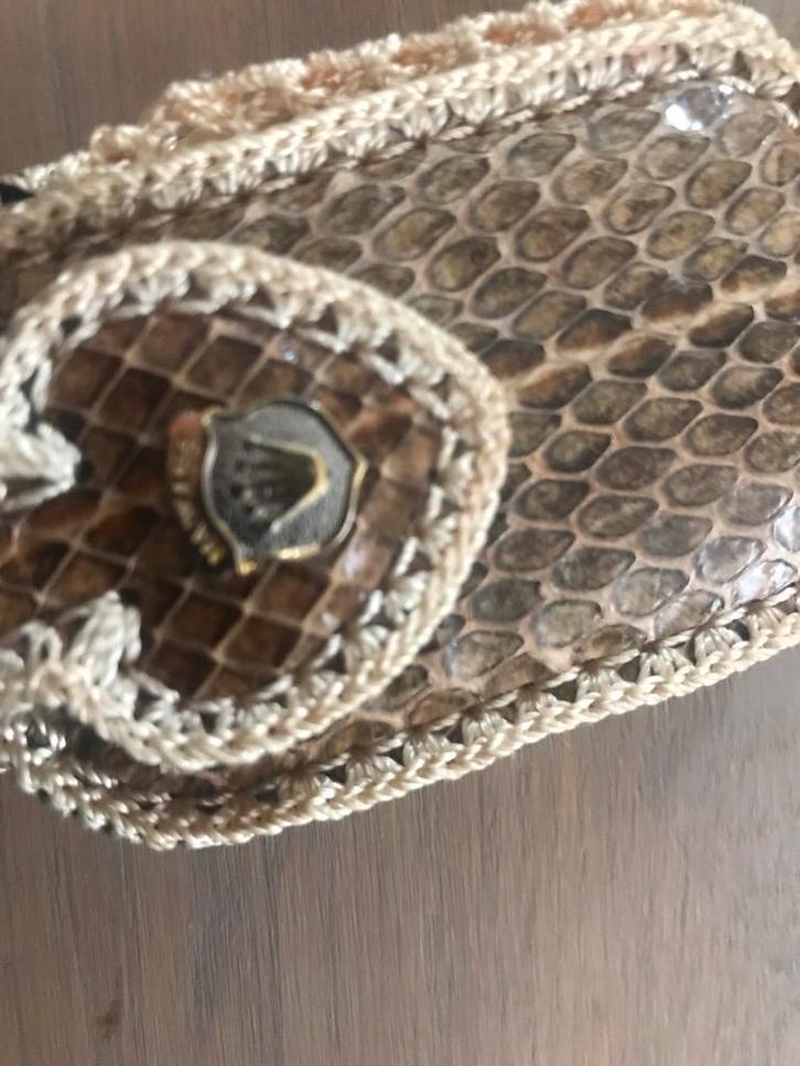 Bruidstasje vintage  ( leer ) bijzonder, Kleding | Dames, Gelegenheidskleding, Zo goed als nieuw, Overige typen, Overige kleuren