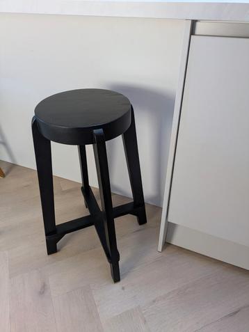 2x Woood Inca barkruk zwart beschikbaar voor biedingen