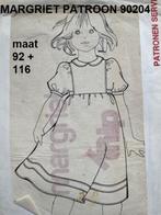 Vintage Meisjes jurk naaipatroon - Margriet 90204, Knippie, Gebruikt, Ophalen of Verzenden, Kind
