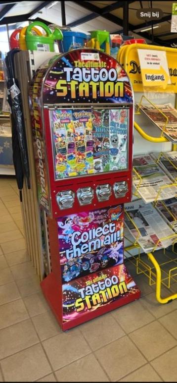 POKEMON Tattoo plaatjes kaartjes Vending station - automaat  beschikbaar voor biedingen