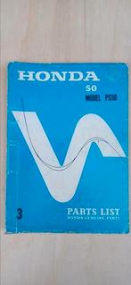 Honda  PS50  parts list., Ophalen of Verzenden, Gebruikt