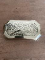 Antiek frieze koperkunst tabaksdoos, Ophalen of Verzenden