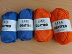 Lang yarns quattro 4 bol, Hobby en Vrije tijd, Breien en Haken, Ophalen of Verzenden, Nieuw, Breien of Haken, Wol of Garen