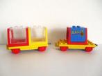 duplo 2 treinwagons, Ophalen of Verzenden, Gebruikt, Complete set, Duplo