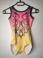 Turnpakje |strass | ombre roze geel oranje | maat 7 jaar/122, Kindermaat 122 t/m 140, Ophalen of Verzenden, Nieuw, Turnpak(je)