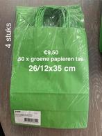 50 x papieren tasjes, Ophalen of Verzenden, Nieuw