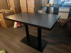 6x eettafel zwart met houtnerf 110x70x76, Ophalen, Zo goed als nieuw