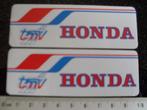 4x sticker honda tmv logo techno motor veghel mx products, Auto of Motor, Ophalen of Verzenden, Zo goed als nieuw