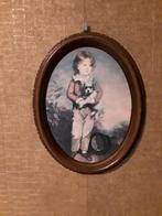Ovaal schilderijtje, Antiek en Kunst, Kunst | Schilderijen | Klassiek, Ophalen of Verzenden