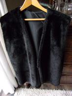 BODYWARMER ZWARTE BODYWARMER VAN TEDDY MET VOERING ONE SIZE, Kleding | Dames, Ophalen, Zo goed als nieuw, Maat 38/40 (M), Zwart