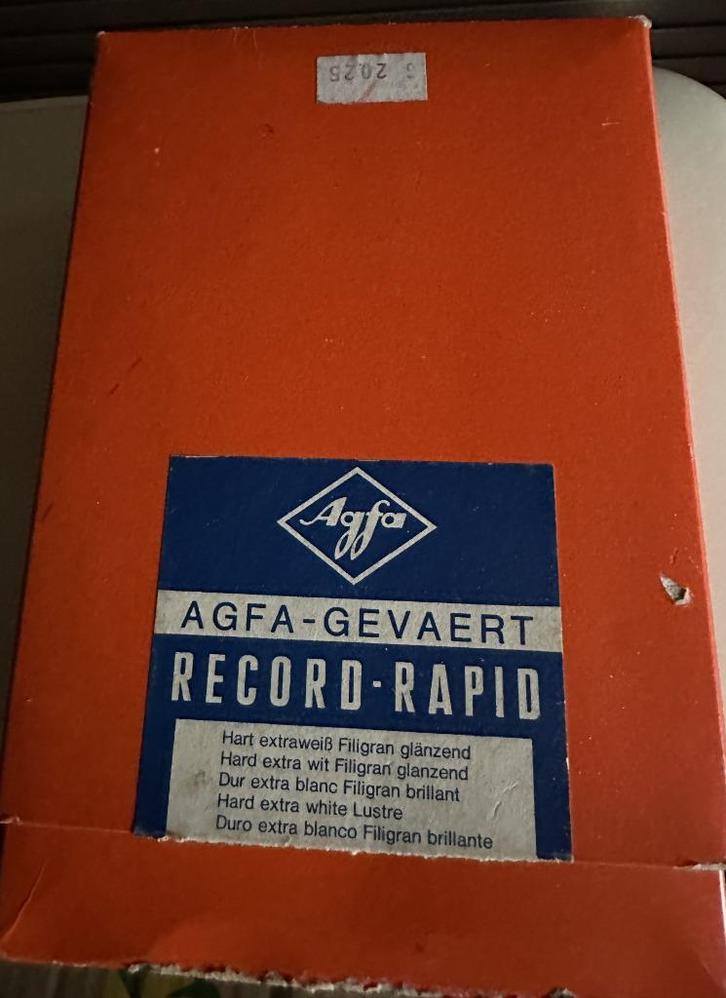 Agfa vintage foto papier record rapid 10,5 x 14,8 cm rrh119, Audio, Tv en Foto, Fotografie | Fotopapier, Ophalen