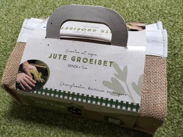 Jute groeiset - cherrytomaten - basilicum - oregans