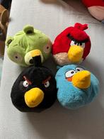 4x Angry Birds Pluche ongeveer 15cm, Ophalen of Verzenden, Zo goed als nieuw, Overige typen