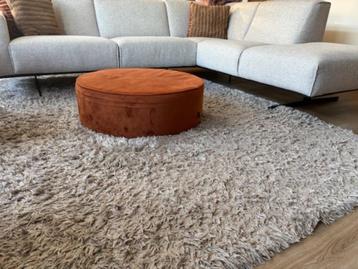 Volero Shaggy vloerkleed - Blaze Beige/Grijs beschikbaar voor biedingen