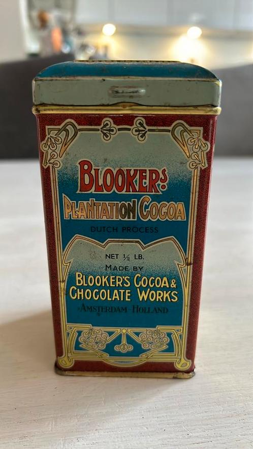 Blokkers plantation cacao poeder blikje, Verzamelen, Blikken, Zo goed als nieuw, Ophalen of Verzenden