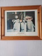 Cezanne poster ingelijst., Ophalen of Verzenden, Zo goed als nieuw, Hout