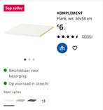 IKEA KOMPLEMENT Plank, wit, 50x58 cm, Ophalen, 50 tot 100 cm, Zo goed als nieuw, Minder dan 100 cm