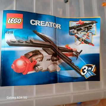 LEGO Creator 4918 - 3 vliegtuigen bouwen beschikbaar voor biedingen