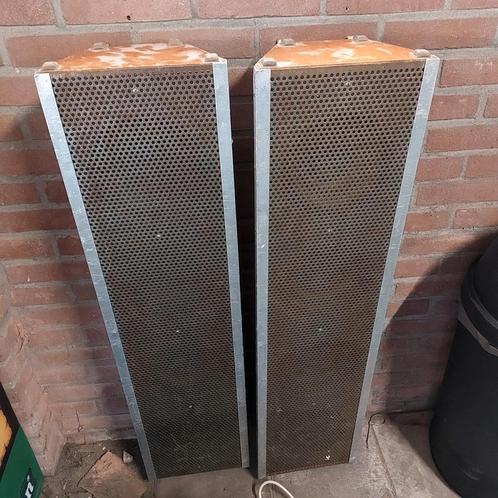 set old skool philips speakers, Audio, Tv en Foto, Luidsprekers, Gebruikt, Front, Rear of Stereo speakers, Minder dan 60 watt