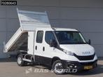 Iveco Daily 35C14 Kipper met Kist Dubbel Cabine Dubbellucht, Stof, Gebruikt, Euro 6, Iveco