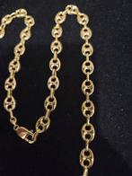 14 k gouden koffieboon schakel ketting 32 gram 70 cm, Ophalen of Verzenden, Nieuw, Goud, Goud