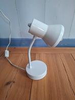 Klein wit bureaulampje. Ca.27cm., Ophalen of Verzenden, Zo goed als nieuw