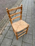 Te Koop : Houten Boerenstoeltje Stoel Hout Riet Boeren Stoel, Antiek en Kunst, Ophalen