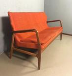 Vintage Bovenkamp bank Edith, Huis en Inrichting, Banken | Bankstellen, Ophalen, Hout, Minder dan 75 cm, 150 tot 200 cm