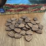 Cascadia Houten Natuurfiches | Bordspel | Dennenappels, Hobby en Vrije tijd, Gezelschapsspellen | Bordspellen, Ophalen of Verzenden