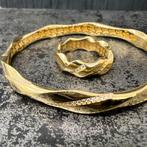 18 karaats gouden armband met ring, Ophalen of Verzenden, Nieuw, Goud
