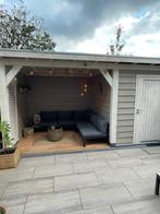 Exclusieve Douglas overkapping met schuur - Geheel op maat, Ophalen, Nieuw, Veranda