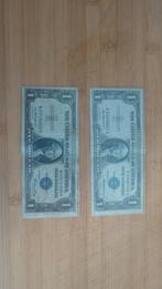 Two 1935 "pre In God We Trust" silver certificates, Ophalen of Verzenden