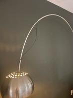 Flos booglamp met marmeren voet, Ophalen, Gebruikt, Metaal, 200 cm of meer