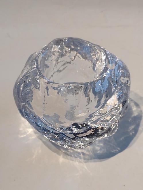Kosta Boda snowball waxinelicht Ann Warff / H 8,5 cm, Antiek en Kunst, Antiek | Glas en Kristal, Ophalen