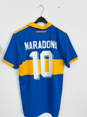 Boca Juniors Maradona Shirt #10 – Adidas – Maat S – Vintage beschikbaar voor biedingen