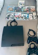 Playstation 3 met 9 spellen, Spelcomputers en Games, Spelcomputers | Sony PlayStation 3, Ophalen, Met games, Met 2 controllers