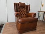 Klassieke Chesterfield Fauteuil - Mol & Geurts, Gebruikt, Chesterfield, Ophalen of Verzenden, 75 tot 100 cm