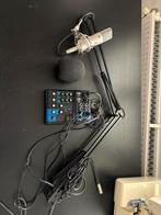 Studio Microfoon Set Compleet, Muziek en Instrumenten, Mengpanelen, Ophalen of Verzenden, Gebruikt, Minder dan 5 kanalen, Microfooningang