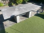 Tuintafel betonlook 210 x 100 cm, Tuin en Terras, Ophalen, Gebruikt, Rechthoekig