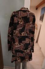 Miss Etam mooie blouse in winterkleuren bruin zwart mt 52, Bruin, Verzenden, Blouse of Tuniek, Zo goed als nieuw