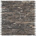 Mozaiek Marron Emperador Strips 5mm, Wandtegels, Nieuw, 20 tot 40 cm, 10 m² of meer