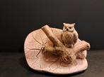 Handgemaakt gesigneerd miniatuur uiltje, Verzamelen, Beelden en Beeldjes, Ophalen of Verzenden, Zo goed als nieuw, Dier